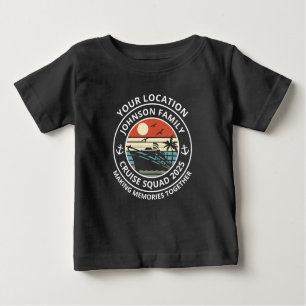 Matching Cruise Trip für benutzerdefinierte Famili Baby T-shirt