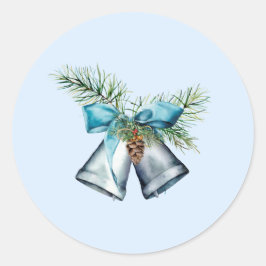 Matching Envelope "Kabine im Schnee" Runder Aufkleber