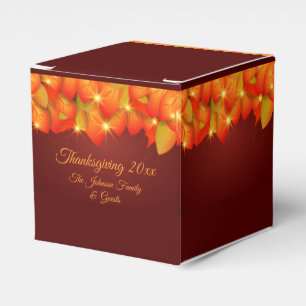 Matching Erntedank Orange Leaf Name Jahr Bevorzugu Geschenkschachtel