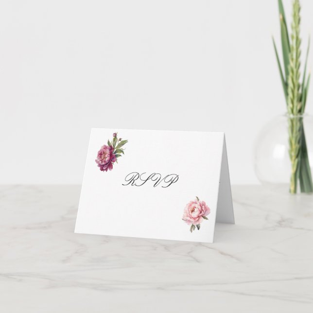 Matching Faith Hope Love RSVP card with envelope Dankeskarte (Vorderseite)