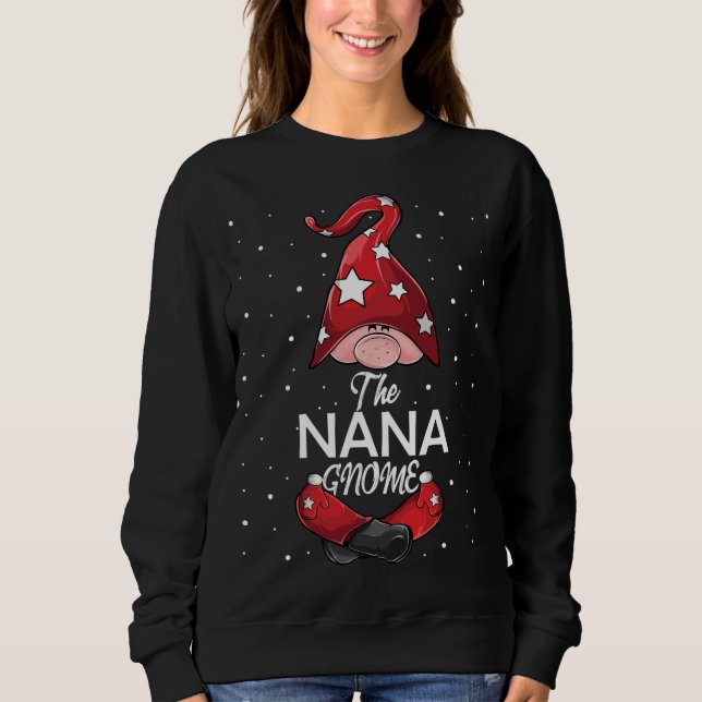 Matching Familie Weihnachten Funny Geschenk Nana G Sweatshirt (Vorderseite)