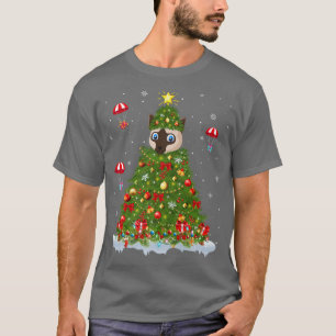 Matching Familie Xmas Lights Funny Siam Katze Chri T-Shirt
