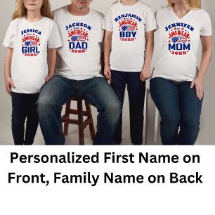 Matching Familienname 4. Juli All American Girl Baby Strampler