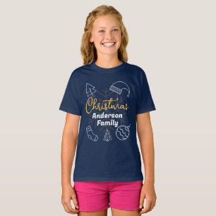 Matching Familienname Kleidung Weihnachten T-Shirt