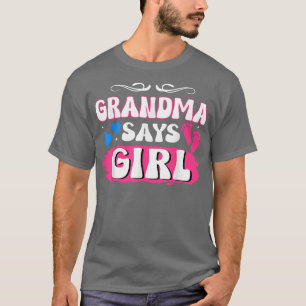 Matching Family Baby Party Gender Reveal Oma S T-Shirt