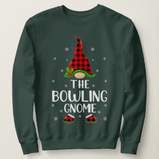 Matching Family Buffalo Kariert den Bowling Gnome  Sweatshirt