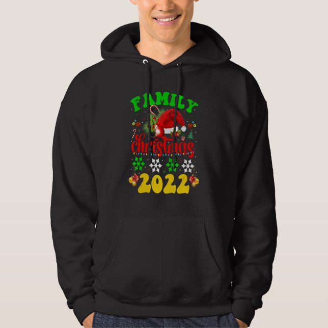 Matching Family Christmas 2022 Team Santa Elf Squa Hoodie (Vorderseite)