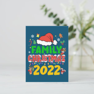 Matching Family Christmas 2022 Team Santa Elf Squa Postkarte