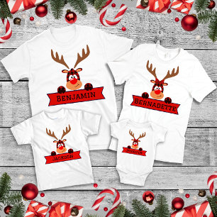 Matching Family Christmas Buffalo Kariert Rentier Baby Strampler