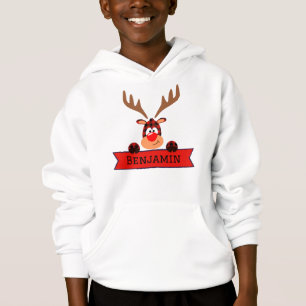 Matching Family Christmas Buffalo Kariert Rentier Hoodie