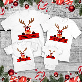 Matching Family Christmas Buffalo Kariert Rentier T-Shirt