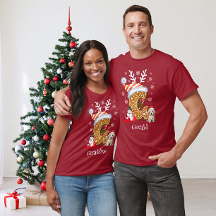 Matching Family Christmas Gingerbread Letter G T-Shirt