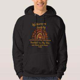 Matching Family Erntedank Rainbow Names Year Hoodie