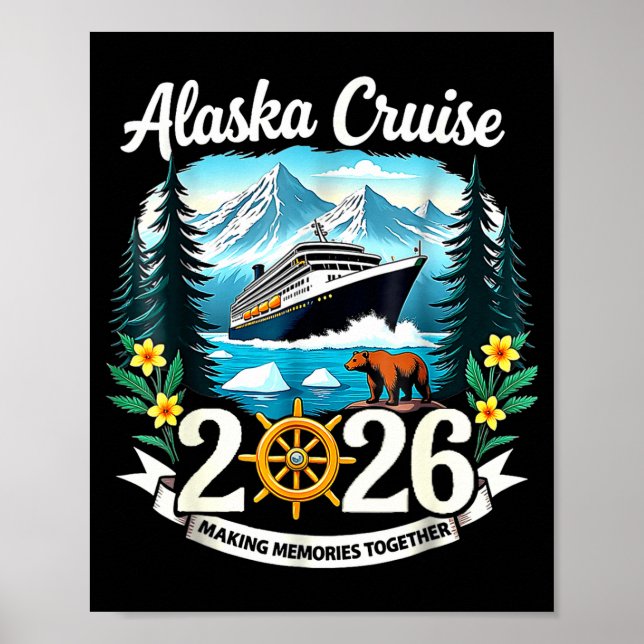Matching Family Friends And Group Alaska Cruise 20 Poster (Vorne)