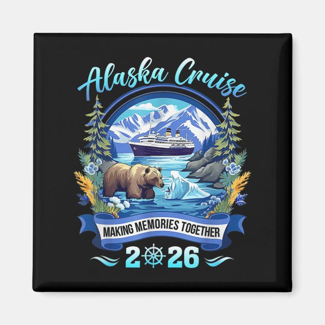 Matching Family Friends And Group Alaskan Alaska C Magnet (Vorne)