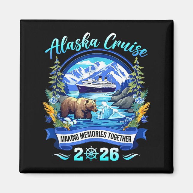 Matching Family Friends And Group Alaskan Alaska C Magnet (Vorne)
