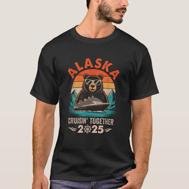 Matching Family Friends and Group Crusin Alaska Cr T-Shirt (Vorderseite)