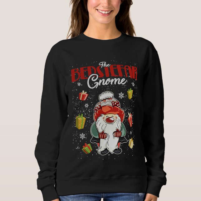 Matching Family  Grandpa Bedstefar Gnome Christmas Sweatshirt (Vorderseite)