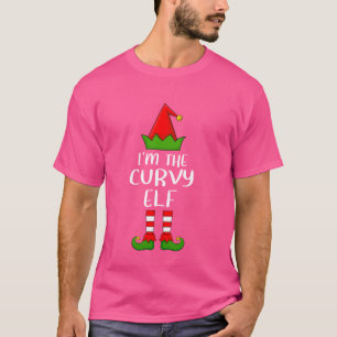 Matching Family Group Ich bin die Curvy Elf Weihna T-Shirt