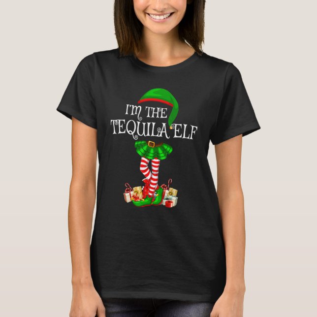 Matching Family Group Ich bin die Tequila Elf Chri T-Shirt (Vorderseite)