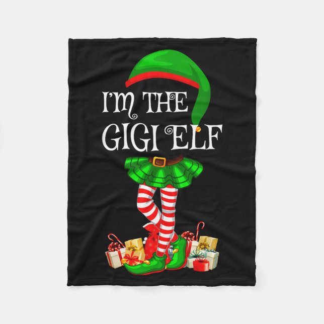 Matching Family Group I'm The Gigi Elf Christmas  Fleecedecke (Vorderseite)