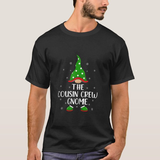 Matching Family Group The Cousin Gnome Christmas T T-Shirt (Vorderseite)
