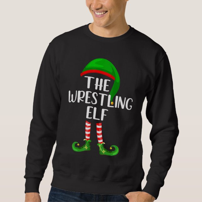 Matching Family Group Weihnachten Der Wrestling El Sweatshirt (Vorderseite)