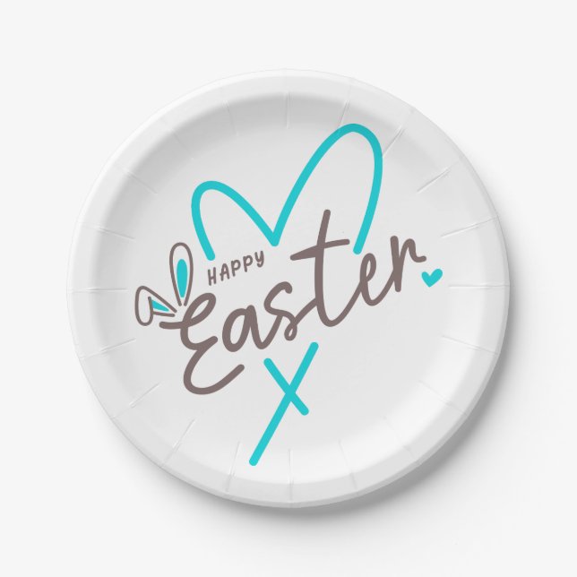 Matching Family Happy Oaster Pappteller (Vorderseite)