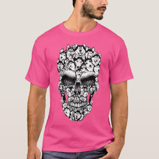 Matching Family Siberian Husky Hund Skull Kostüm H T-Shirt