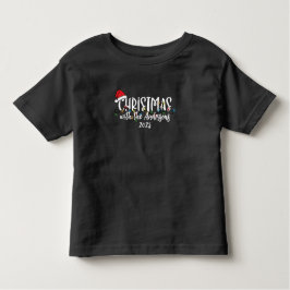 Matching Family String Lights Weihnachtsmannmütze  Kleinkind T-shirt
