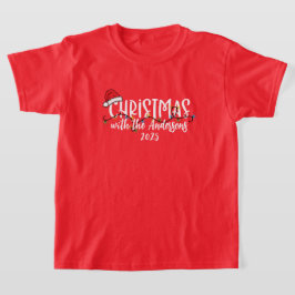 Matching Family String Lights Weihnachtsmannmütze  T-Shirt