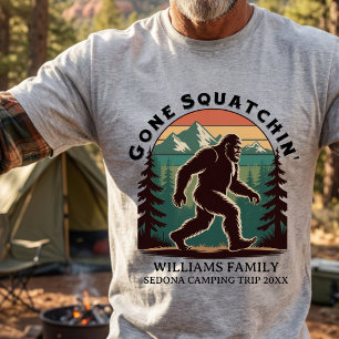 Matching Family Vacation BigFoot Gone Squatchin' T-Shirt