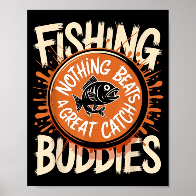 Matching Fishing Buddies Team Fisherman Friends Ch Poster (Vorne)