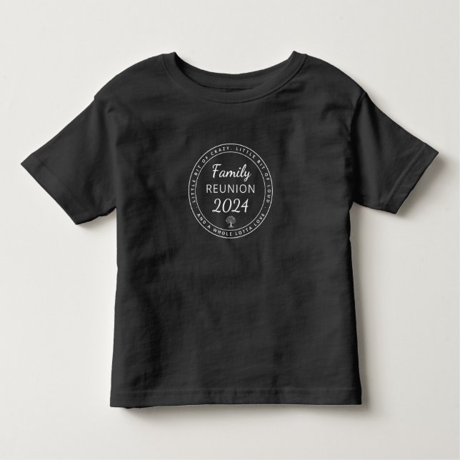 Matching Funny Black Family Wiedersehen 2024 Kleinkind T-shirt (Vorderseite)