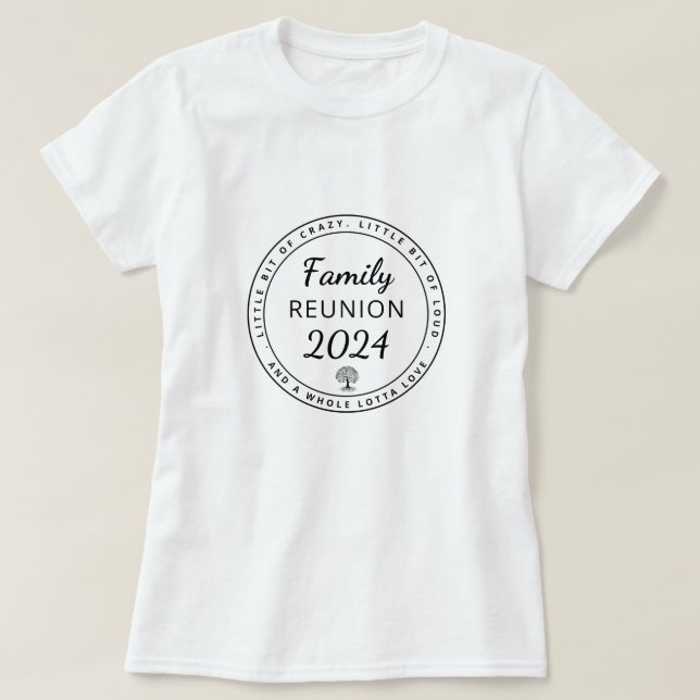 Matching Funny Family Wiedersehen 2024 T-Shirt (Design vorne)