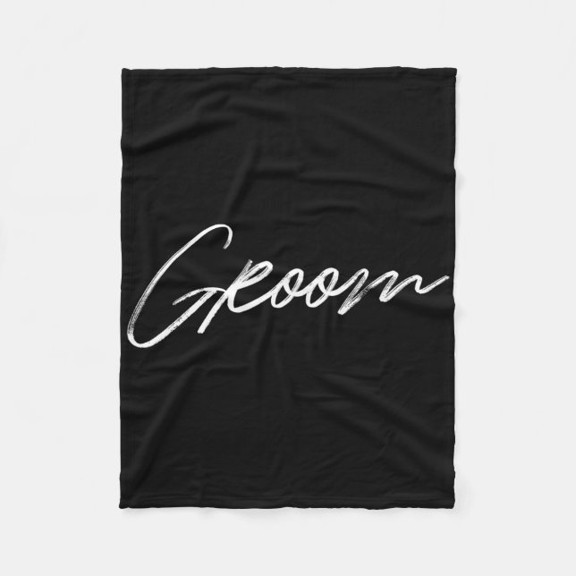 Matching Getrey Ready Bride Groom Squad Hochzeit Fleecedecke (Vorderseite)