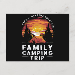 Matching Group für Vintage Camping 2024 Postkarte