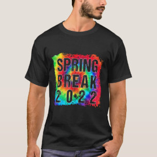 Matching Group Spring Break 2022 Vintage Gefärbte T-Shirt