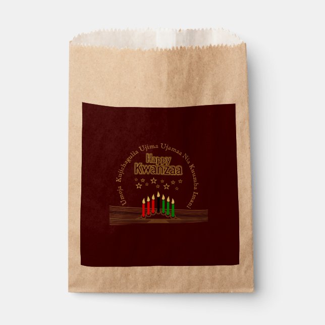 Matching Happy Kwanzaa Sieben Prinzipien Geschenktütchen (Vorderseite)