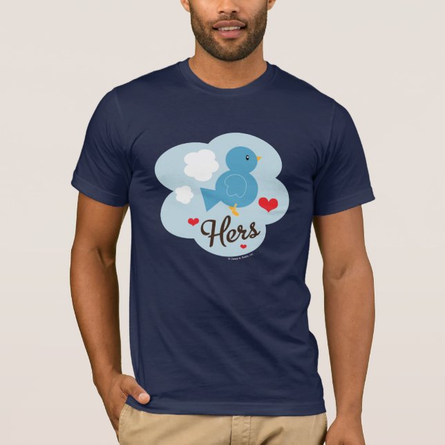 Matching Hers Love Bird T Shirt (Vorderseite)