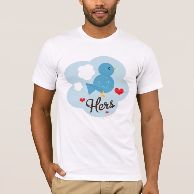 Matching Hers Love Bird Tee Shirt (Vorderseite)