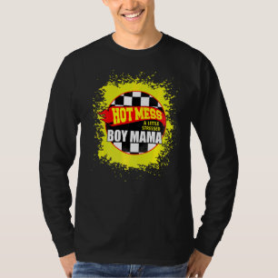 Matching Hot Mess ein wenig gestresster Junge Mama T-Shirt