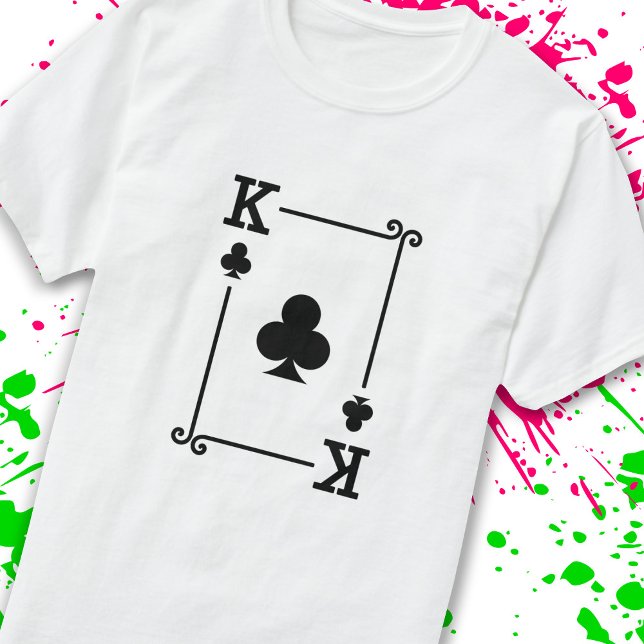 Matching King Clubs Anzug Spielkarten Moderne T-Shirt (Von Creator hochgeladen)