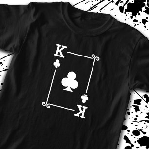 Matching King Clubs Anzug Spielkarten Moderne T-Shirt