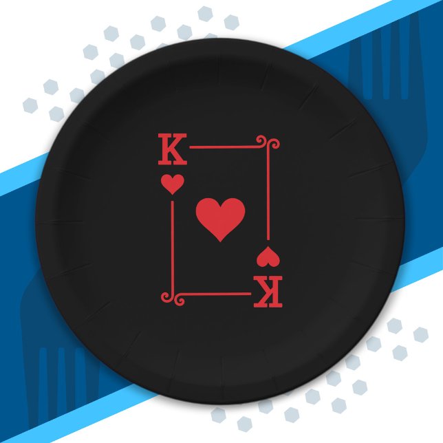 Matching King Hearts Anzug Spielkarten Moderne Pappteller (Von Creator hochgeladen)