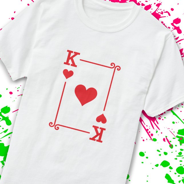 Matching King Hearts Anzug Spielkarten Moderne T-Shirt (Von Creator hochgeladen)