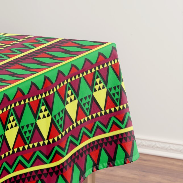 Matching Kwanzaa Yellow Red Black Green Medium Tischdecke (Beispiel)