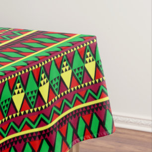 Matching Kwanzaa Yellow Red Black Green Tischdecke