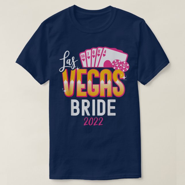 Matching Las Vegas 2022 Braut und Bräutigam Ve T-Shirt (Design vorne)