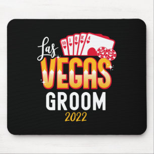Matching Las Vegas Wedding Bridge and Groom Vegas Mousepad